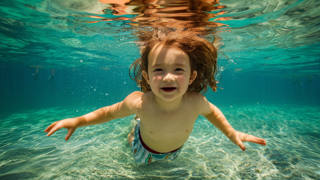 Bambini in acqua